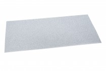 Nažehlovací fólie glitrová stříbro 15x25cm
