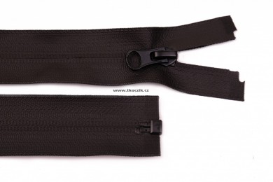 Voděodolný zip 5mm černý 85cm dělitelný